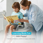 TIVONEL 3-in-1 Toddler Potty Training Toilet Seat with Ladder | Foldable Toilet Potty Training Seat with Step Stool Ladder | 5-Level Adjustable Height | Soft Cushion, Splash Guard & Anti Slip Pad