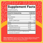 SmartyPants Kids Vitamins Cognitive Omega-3 Brain Gummies with DHA & EPA, Citrus Strawberry, 60 Count (30 Day Supply)