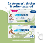WaterWipes Sensitive+ Baby & Toddler Wipes, 3-In-1 Cleans, Cares, Protects, 99.9% Water, Textured Clean, Unscented & Hypoallergenic, 540 Count (Pack of 9)