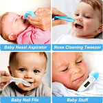 Baby Grooming Kit, Infant Safety Care Set with Hair Brush Comb Nail Clipper Nasal Aspirator,Baby Essentials Kit for Newborn Girls Boys