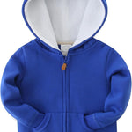 Baby Girls Boys Warm Adorable Hooded Zip Coat for Fall Spring Outerwear 3-24M Kids Jacket