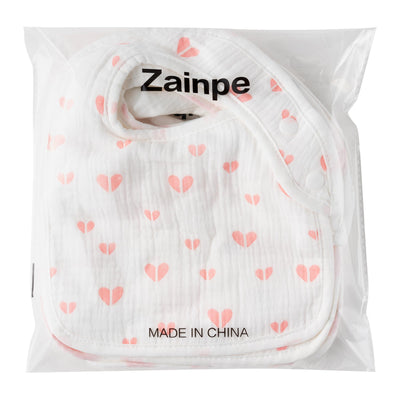 Zainpe 6Pcs Snap Muslin Cotton Baby Bibs Flowers Strawberry Patterns Infants Drooling Bib Soft Absorbent Adjustable Feeding Burp Cloths for Newborns Boy Girl Toddlers Teething Eating 0 to 36 Months