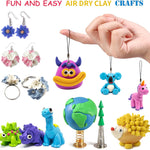 Air Dry Clay 24 Colors, Modeling Clay for Kids, DIY Molding Magic Clay, Toy Gifts for Age 3+ Years Old Boys Girls Kids