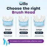 Willo BrushBot Kids Toothbrush Kit, Small Berry Dye-Free