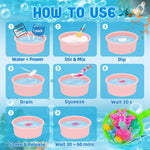 Magic Water Elf Toy Kit, Aqua Fairy Water Gel Kit, Aqua Fairy, Magic Water Elf, Magic Water Gel Kit with 12 Magic Gels and 6 Molds, Children's DIY Magic Elf Water Toy, Gifts for Kids, Boys, Girls