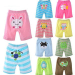 Monvecle Baby Boy 5pcs Pack Newborn to Toddler Summer Cotton Cartoon Shorts Gift Set 3M