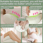 Oskeray Pregnancy Pillow, Maternity Pillow for Pregnant Women, Soft Maternity Pillow with Detachable & Adjustable Pillow Cover, HIPS Legs