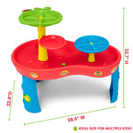 CoComelon Water Table by Delta Children | 3-Tier Activity Water Play Table with 11-Piece Toy Set | Water Sensory Table + Summer Beach Toys for Outside Backyard for Toddlers Ages 2+, Blue