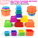 Cosaway Baby Stacking Nesting Cups Toy, Montessori Toys for Toddlers 6+ Months