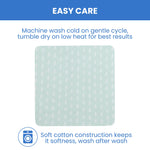 Delta Children 100% Organic Jersey Cotton Baby Receiving Blankets for Girls and Boys – 30x40 Inches - GOTS Certified (Pack of 2), Neutral Boho