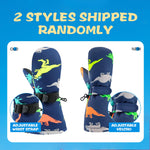 BAVST Winter Kids Waterproof Gloves for Boys Girls Snow Ski Toddler Baby Mittens Outdoor for Infant Teens 1-5T (Mermaid, L(4-5T))