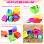 Cosaway Baby Stacking Nesting Cups Toy, Montessori Toys for Toddlers 6+ Months