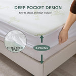 Premium 100% Waterproof King Mattress Protector, Breathable Mattress Cover King Size Bed, 3D Air Fabric Cooling Bed Pad Cover, Deep Pocket 8"-21"