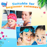 Macarrie 100 Packs Swimming Nose Clip Waterproof Swim Silicone Nose Plugs for Kids Youth Adults Pool, 15 Colors