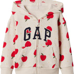 GAP Baby Girls' Playtime Favorite Logo Full Zip Hoodie Hooded Sweatshirt