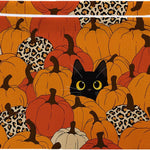 Fall Pumpkin Basket - Pumpkin Storage Bin Collapsible - Thanksgiving Room Decor Gift Basket - Black Cat Baskets Stuffer for Women - Autumn Farm Harvest Baskets for Kids Clothes, Gifts, Books, Toys