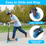 RideVOLO K05 Kick Scooter for 4-9 Years Old Kids, 3 Adjustable Heights, Ultra Lightweight and Easy Assembly, 5" Flash Wheels, Max Load 110lbs, Outdoor Activities, Gift for Boy/Girl Pink