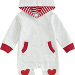 BeQeuewll Newborn Baby Boy Mardi Gras Outfit Infant Sweatshirt Jumpsuit Rompers Babys Spring Carnival Clothes