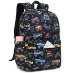 CAMTOP Kids Backpack for Boys, Preschool Toddler Backpack Kindergarten School Bookbag for Age 3-8(Monster Truck)