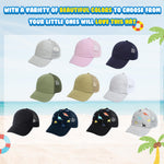 Duoyeree Toddler baseball cap baby cap sun hat print dinosaur pattern and solid color hat kids boy girl age 0-5t