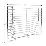 Melissa & Doug Deluxe Metal Wire Puzzle Storage Rack for 12 Small and Large Puzzles
