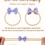 doboi 30PCS Baby Girls Headbands Hair Bows Nylon Grosgrain Ribbon Hairbands Solid Color Handmade Hair Accessories for Newborn Infant Toddlers Little Girl and Kids
