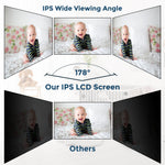 Firskids Baby Monitor - 1000ft Long Range Baby Monitor with Camera and Audio No WiFi, Built in 3500mAh Battery,Auto Night Vision, Temperature, 2-Way Talk, 8 Lullabies, 4.3'' Screen