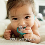 Nanobebe Active Baby Pacifiers 4-36 Months - Orthodontic, Lightweight and Vented, Curves Comfortably with Face Contour, 100% Silicone - BPA Free, Perfect Baby Registry Gift 8pk, White/Pink/Black/Grey