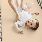 KeaBabies 2-Pack Baby Crib Sheets for Boys, Girls - 52x28 Viscose Derived from Bamboo Toddler Bed Sheets Neutral, Fitted Crib Mattress Cover for Standard Baby Bedding, Soft & Cozy (Rust)