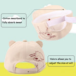 Peecabe Baby Baseball Cap Toddler Infant Boys Girls Sun Hat Breathable Cute Hats for Spring Summer 6M-3T (US, Age, 3 Months, 12 Months, Beige Dog)