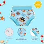 ALVABABY Swim Diapers 3pcs Baby & Toddler Reusable Waterproof Swimming Diaper for Boy's and Girl's for Swim Classes 3XBS04-3-4T
