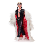 Barbie The Movie Collectible Ken Doll Wearing Big Faux Fur Coat & Black Fringe Vest with Bandana (Amazon Exclusive)