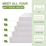 EGOHOME 5 Inch Twin Mattress for Kids, Memory Foam Mattress with Cooling Green Tea Gel, Relieve Pressure with Medium Firm Support, CertiPUR-US Certified, 75''L x 38''W, White