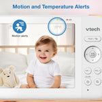 VTech [2025 Upgrade Baby Monitor with 7" IPS Screen, Pan Tilt Zoom Camera, No WiFi Video Baby Monitor with Camera and Audio, Multi-Color Night Light, 2-Way Talk, Lullabies, Advanced HQ Max