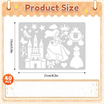 40 PCS Stencils for Kids, Stencils for Painting Crafts Reusable Washable Journal Stencil Primary Shape Template for Paper Scrapbooks Drawing