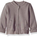 Hanes, Zippin Soft 4-Way Stretch Fleece Zip Up Sweatshirt Jacket, Babies and Toddlers, CHARCOAL, 0-6 Months