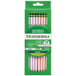 Ticonderoga® Pastel Pencils, 2 Soft, Assorted Colors, Pack Of 10 Pencils