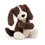 Jellycat Bashful Fudge Puppy Stuffed Animal, Medium 12” - Dogs & Puppies Plush Toy - Classic Children's Gift
