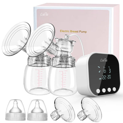 Lufia electric breast pump with accessories on a white background