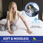 Full Size Mattress Protector Bedbug Waterproof Zippered Cover Hypoallergenic Premium Quality Encasement White