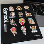 50pcs Anime One Piece Cartoon Stickers for Kids,Vinyl Waterproof Decal for Water Bottle Laptop Toy Sticker for DIY Decorate Bumper Phone Hard Hat Kids Teens Gifts (zshz)