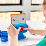 hand2mind Beginning Word Builder, CVC Word Games, Spelling Toys for Kids 3-5, Learning How to Read, Sight Words Flash Cards, Kindergarten Learning Activities, Science of Reading Manipulatives