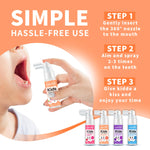 LAB52 Kids Oral Spray, Toddler Toothpaste Helper for Cavity Repair and Fresh Breath, Children Anticavity with Fluoride Free for Newborn to Preschoolers, Xylitol Grape Flavor