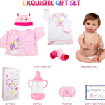 Aori Lifelike Reborn Baby Dolls - 22 inches Realistic Weighted Newborn Girl Dolls, Great Gift Set for Kids 3+, Pre-Parents, Grand-Parents, Collectors