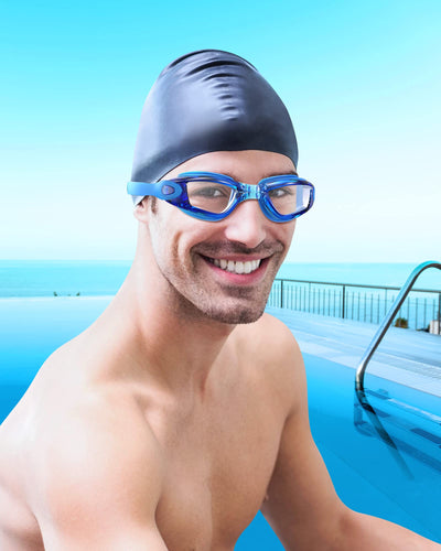 Aegend Swim Goggles, Swimming Goggles No Leaking Anti Fog UV Protection Triathlon Swim Goggles with Free Protection Case for Adult Men Women Youth Kids Child, Multiple Choice