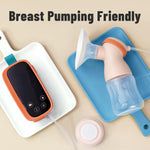 Phanpy Breast Milk Storage Bottles 6pcs with Handwriting Stickers, 6oz Breastmilk Storage Containers for Fridge, Wide Neck Breast Milk Freezer Storage Organizer, Compatible with Phanpy Breast Pump