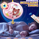 RSEPD Crib Mobile With Music And Lights, Mobiles For Cribs, Baby Mobile Arm Toys Hanging For Bassinets Girls Boys, Nursery Musical Space Portable Infant Mobiles Clip On Pack And Play Hanger 0-6 Months