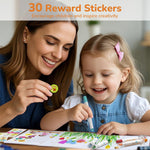 JUPITEARTH 24 Color Twist Crayons for Toddlers 1-3 and Kids 4-8, Non-Toxic Washable Crayons 2-4, Ultra-Silky Easy-Grip Art Supplies, Ideal Coloring Gift for Boys and Girls