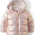 The Children's Place Baby and Toddler Girls' Medium Weight Wind-Resistant, Water-Resistant Puffer Jacket