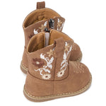 Newsonet Toddler Baby Cowboy Cowgirl Boots Western Shoes Camel 7 Toddler